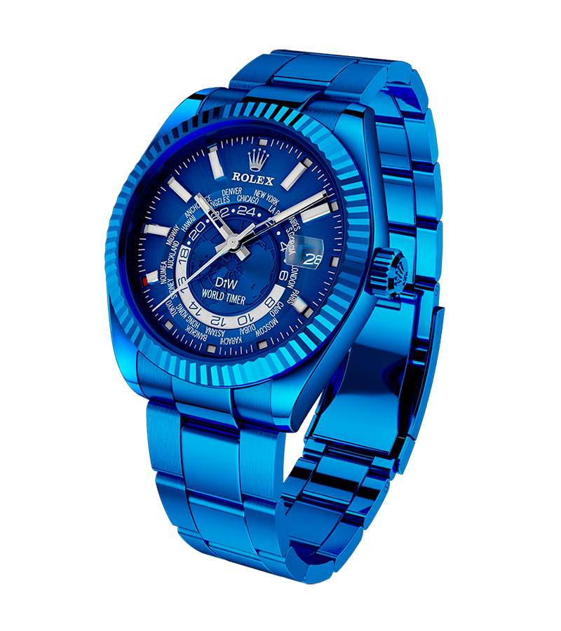 Купить синие часы